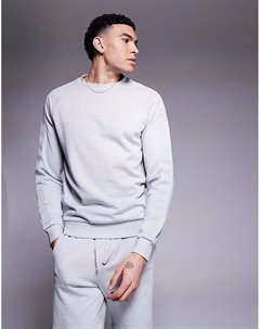 Толстовка HUGO Bodywear co-ord с логотипом в тон серого цвета Hugo red