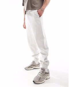 Базовые свободные брюки-джоггеры серого меланжевого цвета Asos design