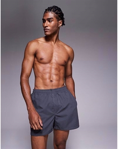 Короткие шорты для плавания серого цвета Asos design