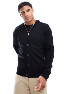 Вязаный кардиган темно-синего цвета Asos design