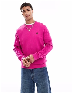 Толстовка со средними слоями и круглым вырезом в цвете x590 фуксия Lyle & scott