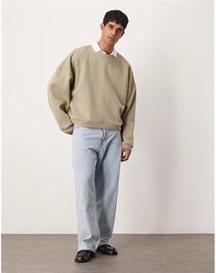 Легкая толстовка оверсайз серого цвета Asos design