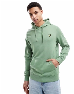 Толстовка средней толщины в цвете x576 дымчато-зеленый Lyle & scott