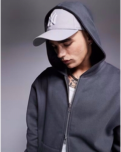 Толстовка премиум-класса из плотной ткани свободного кроя с застежкой-молнией плотностью 400 г/м², цвет: черный Asos design