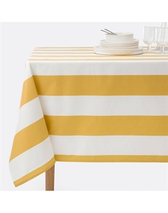 Хлопковая скатерть в полоску Hendaye желтый La redoute interieurs