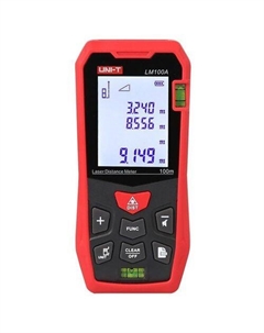 Лазерный дальномер UNI-T LM100A, 2 класс лазера, 670нм, луч красный Uni-t