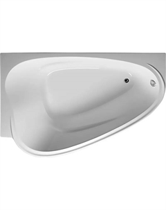 Акриловая ванна Love 2105 L без опоры 185x135 см, угловая, левая, пристенная, белая, асимметричная, для двоих Marka one
