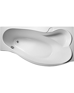 Акриловая ванна Gracia 7861 R без опоры 150x95 см, угловая, правая, пристенная, белая, асимметричная, с сиденьем Marka one