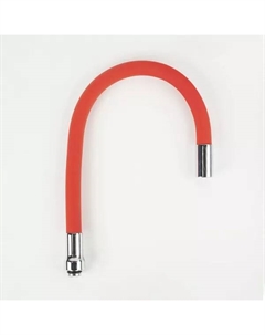 Гибкий излив Optima home красный матовый Iddis