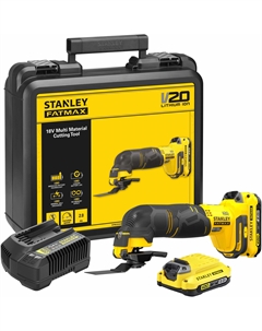 Аккумуляторный реноватор FATMAX SFMCE500D2K, 18 В, 18000 кол/мин, с 2 АКБ 2 Ач и ЗУ, в кейсе (SFMCE500D2K-QW) Stanley