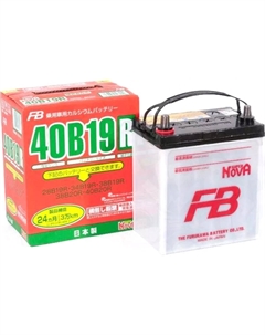 Автомобильный аккумулятор Asia Super Nova 38 Ач прямая полярность B19R Furukawa battery