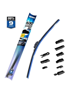 Щетка стеклоочистителя бескаркасная Superflat 530мм/21" (art.RW-21U) Runway