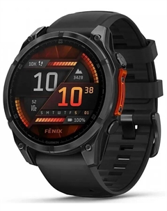 Смарт-часы Garmin Fenix 8, 1.4" Amoled, черный (010-02904-00)