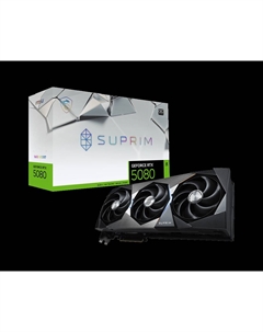 Видеокарта NVIDIA GeForce RTX 5080 16G SUPRIM SOC, 16Gb GDDR7, 256 бит, PCI-E, HDMI, 3DP, Retail (RTX 5080 16G SUPRIM SOC) Msi