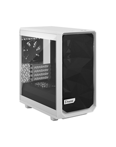 Корпус Meshify 2 Mini White TG Clear Tint, mATX, Mini-Tower, 2xUSB 3.0, USB Type-C, белый, без БП (FD-C-MES2M-02) Fractal design