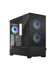 Корпус Pop Air RGB Black TG Clear Tint, ATX, Midi-Tower, 2xUSB 3.0, RGB подсветка, черный, без БП (FD-C-POR1A-06) Fractal design