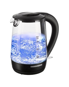 Чайник электрический Red Solution RK-G193 1.7л. 2.2 кВт, пластик/жаропрочное стекло, черный (RK-G193) Red solution