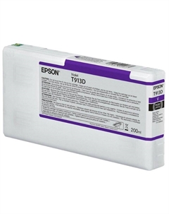 Картридж струйный Epson T913D (C13T913D00), фиолетовый, оригинальный, объем 200 мл для Epson SureColor SC-P5000V/SC-P5000V Spectro