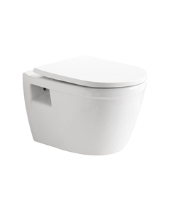 Унитаз подвесной Corsa Deco DX Rimless безободковый с сиденьем дюропласт микролифт (WHDX530RS) Corsa deco