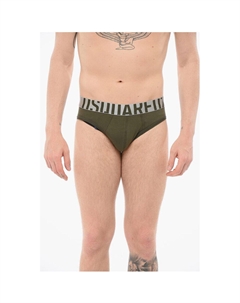 Хлопковые трусы с логотипом на поясе, зеленый Dsquared2