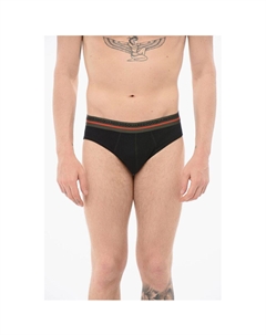 Боксеры из хлопка в рубчик с логотипом на поясе, черный Dsquared2