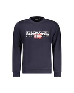 Синий хлопковый свитер Napapijri