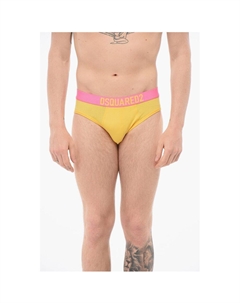 Хлопковые трусы с логотипом на поясе, желтый Dsquared2