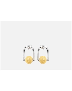 Серьги-гвоздики Покрытые серебром и золотом 2 шт Настроение женщины