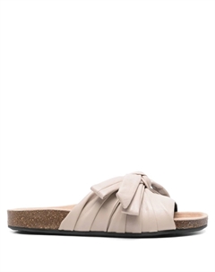 Вьетнамки bow flat slides, нейтральный Jw anderson