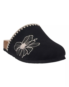 Женские клоги Jamie с вышивкой и стелькой-слайд, черный Gc shoes