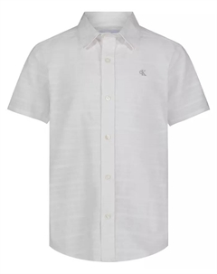 Рубашка Big Boys Variegated Dobby в клетку, белый Calvin klein