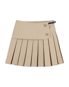 Плиссированная мини-юбка, нейтральный Givenchy kids