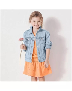 Джинсовая куртка для девочек, синий Lands' end