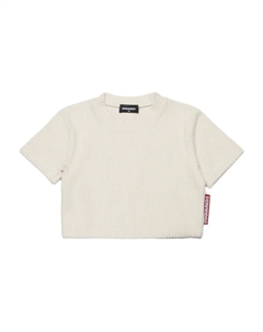 Укороченная футболка, нейтральный Dsquared2 kids