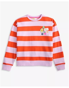 Свитшот Big Girl с полосками и аппликацией, фиолетовый Epic threads