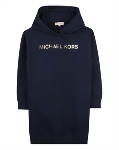 Платье с капюшоном и логотипом, синий Michael kors kids