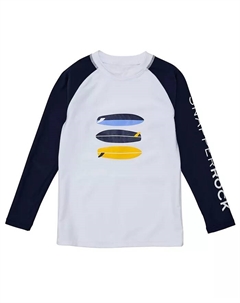 Длинный рашгард Big Boys Wave Break, белый Snapper rock