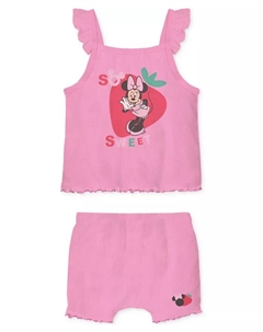 Комплект для девочки "Минни Маус": топ и шорты, 2 предмета, розовый Disney