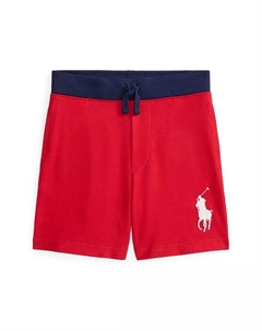 Шорты из хлопкового джерси Big Pony для малышей и мальчиков, красный Polo ralph lauren