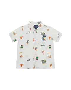 Повседневная рубашка BEDRUCKTES POPELINE, белый Guess