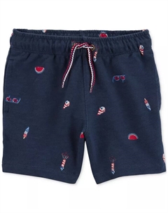 Шорты на резинке для мальчиков Cotton 4th Of July, синий Carter`s