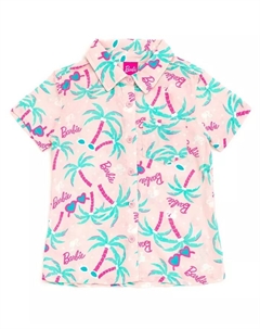 Гавайская рубашка на пуговицах, розовый Barbie