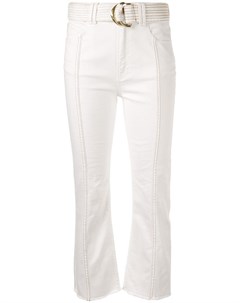Aje укороченные расклешенные джинсы clover 10 белый Aje