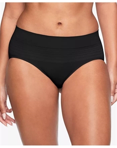 Warners No Pinching, No Problems Трусики-хипстер без врезания и швов с комфортной талией RU0501P, черный Warner's