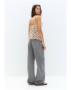 Топ FLORAL, бежевый Pull & bear