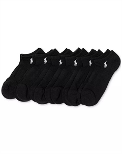 Женские носки с мягкой подушкой, 6 пар, низкие, черный Polo ralph lauren