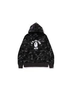 Толстовка-пуловер BAPE Color Camo College, черный A bathing ape®
