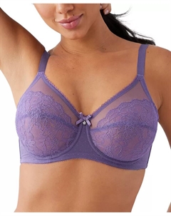 Ретро-шик бюстгальтер с косточками для пышных форм 855186, до чашки J, фиолетовый Wacoal
