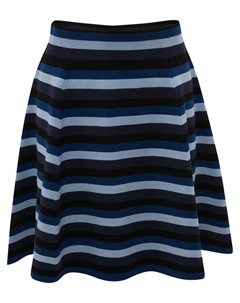 Расклешенная юбка мини в полоску, синий Jw anderson