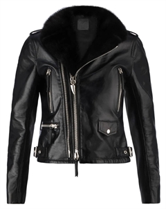 Байкерская куртка Amelia, черный Giuseppe zanotti